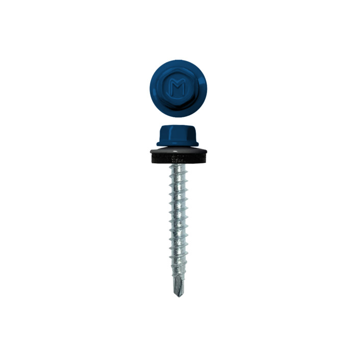 Саморез кровельный Daxmer 4,8х29 RAL 5005 (250) сверло №1