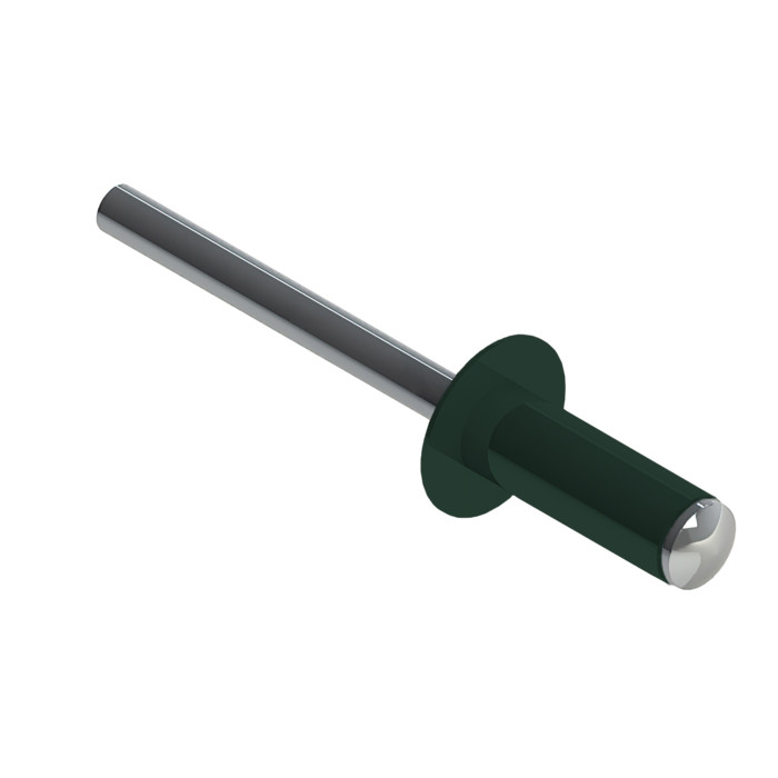 Заклёпка вытяжная Daxmer 4,8х12 RAL 6005 (10х1000шт) ал/ст