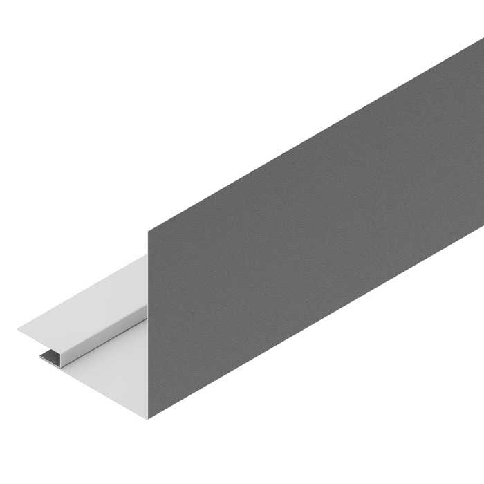 Профиль для оконных и дверных проёмов Аквасистем 100/200 Polyester 0,45mm (0,48mm с покрытием) Zn140 Маренго матовый (RR 23)